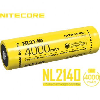 Аккумулятор NITECORE NL2140 21700 3.7v 4000 mAh 5A 19694 Аккумулятор NITECORE NL2140 21700 3.7v 4000 mAh 5A 19694